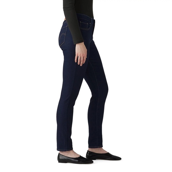 Levi’s 712 Slim Fit Dark Blue Jeans - Picture 3 of 6